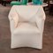 White Leather Tentazione Club Chairs attributed to Mario Bellini for Cassina, 1970s, Set of 2 1