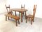 Vintage Brutalist Dining Set, 1960s, Set of 5, Image 5