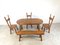 Vintage Brutalist Dining Set, 1960s, Set of 5, Image 1