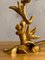 Lampada da tavolo scultorea in metallo dorato di Georges Mathias, Francia, anni '80, Immagine 3