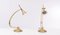 Holtkotter Brass Halogen Table Lamps, Germany, 1985, Set of 2 2