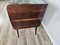 Mid-Century Chest of Drawers with Colored Glass and Six Drawers with Brass Handles, Italy, 1960s 4