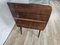 Mid-Century Chest of Drawers with Colored Glass and Six Drawers with Brass Handles, Italy, 1960s 3