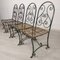 Garden Chairs in Wrought Iron, 1930s, Set of 4 5