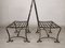 Garden Chairs in Wrought Iron, 1930s, Set of 4 16