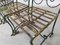 Garden Chairs in Wrought Iron, 1930s, Set of 4 9