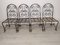 Garden Chairs in Wrought Iron, 1930s, Set of 4 4
