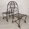 Garden Chairs in Wrought Iron, 1930s, Set of 4 6