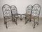Garden Chairs in Wrought Iron, 1930s, Set of 4 2