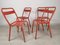 Iron Garden Chairs from Tolix, 1950s, Set of 4, Image 2