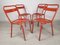 Chaises de Jardin en Fer de Tolix, 1950s, Set de 4 1