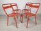 Iron Garden Chairs from Tolix, 1950s, Set of 4 1