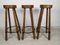 Brutalistic Bar Stools, 1970s, Set of 3, Image 5