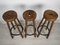 Brutalistic Bar Stools, 1970s, Set of 3 3