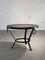 Wrought Iron Coffee Table in Lava Stone in the style of Jean and Robert Cloutier, France, 1950s, Image 6