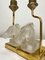 Table Lamps with Glass Horse Head by Maison Le Dauphin, 1970s, Set of 2, Image 4
