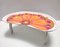 Modernist Floral Bean-Shaped Plastic Bed Tray, Italy, 1970s 3