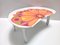 Modernist Floral Bean-Shaped Plastic Bed Tray, Italy, 1970s, Image 5