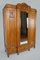 Art Nouveau Wardrobe in Carved Oak, France, 1910s 3