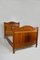 Art Nouveau Twin Beds in Carved Oak, France, 1910s, Set of 2, Image 3