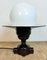 Lámpara de techo vintage de baquelita con pantalla esmaltada, años 60, Imagen 2