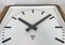 Large Industrial Square Wall Clock in Grey from Pragotron, 1970s 12