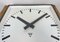 Large Industrial Square Wall Clock in Grey from Pragotron, 1970s, Image 12