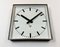 Large Industrial Square Wall Clock in Grey from Pragotron, 1970s, Image 6