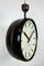 Grande Horloge d'Usine Industrielle Double Face en Bakélite de Pragotron, 1950s 4
