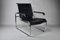 Poltrona B35 Early Edition nera e cromata di Marcel Breuer per Thonet, anni '70, Immagine 10