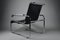 Poltrona B35 Early Edition nera e cromata di Marcel Breuer per Thonet, anni '70, Immagine 5