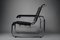 Early Edition B35 Black and Chrome Lounge Chair by Marcel Breuer for Thonet, 1970s, Image 1