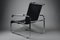 Early Edition B35 Black and Chrome Lounge Chair by Marcel Breuer for Thonet, 1970s 2
