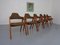 Compass Chairs in Teak by Kai Kristiansen for Sva Mobler, 1960s, Set of 6 5