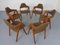 Compass Chairs in Teak by Kai Kristiansen for Sva Mobler, 1960s, Set of 6, Image 13