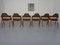 Compass Chairs in Teak by Kai Kristiansen for Sva Mobler, 1960s, Set of 6 4