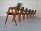 Compass Chairs in Teak by Kai Kristiansen for Sva Mobler, 1960s, Set of 6 9