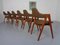 Compass Chairs in Teak by Kai Kristiansen for Sva Mobler, 1960s, Set of 6 8