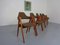 Compass Chairs in Teak by Kai Kristiansen for Sva Mobler, 1960s, Set of 6 1