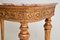 Antique French Giltwood Console Table with Marble Top, 1900, Image 9