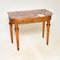Antique French Giltwood Console Table with Marble Top, 1900, Image 1