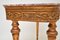 Antique French Giltwood Console Table with Marble Top, 1900 7