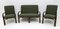 Art Deco Italian Green Boucle Armchairs and Small Sofa, 1930s, Set of 3, Image 1