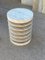 Vintage Travertine Stool, Italy 9