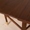 Mid-Century Dining Table in Teak Wood, Brass Elements, Norway, 1950s 2