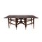 Mid-Century Dining Table in Teak Wood, Brass Elements, Norway, 1950s, Image 1