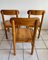 Mid-Centency Kiefernholz Chairs attributed to Rainer Daumiller 70s, Set of 3 7