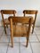 Mid-Centency Kiefernholz Chairs attributed to Rainer Daumiller 70s, Set of 3 4