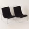 Armchairs in Black Ploeg Fabric by Kho Liang Ie for Stabin-Bennis, 1970s 4