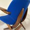 Blue Pelican Armchairs by Louis van Teeffelen for Webe, 1960s, Set of 2 10
